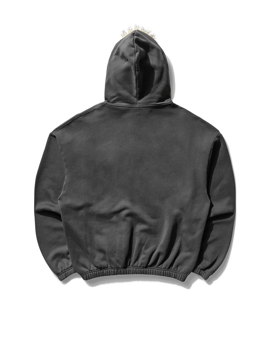 Fur Masked Zip Hoodie