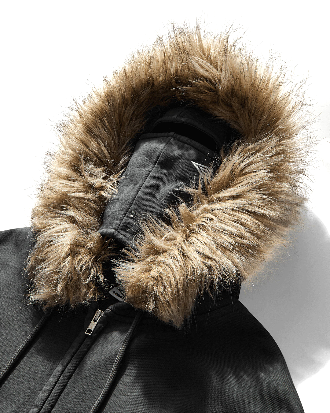 Fur Masked Zip Hoodie