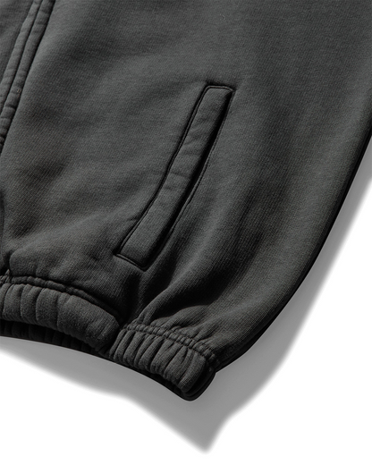 Fur Masked Zip Hoodie