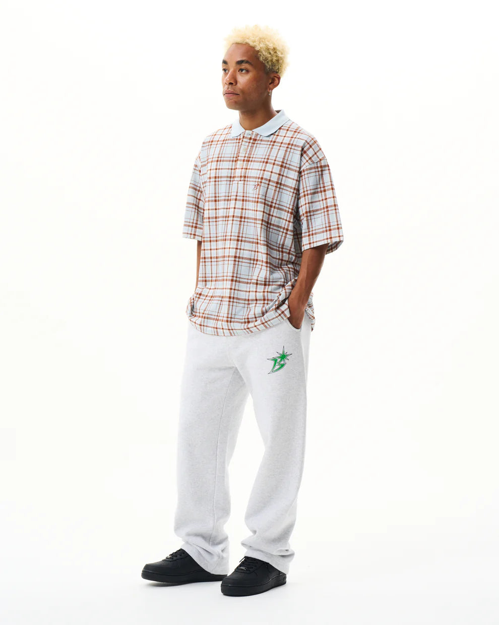 Plaid S/S Polo Shirt