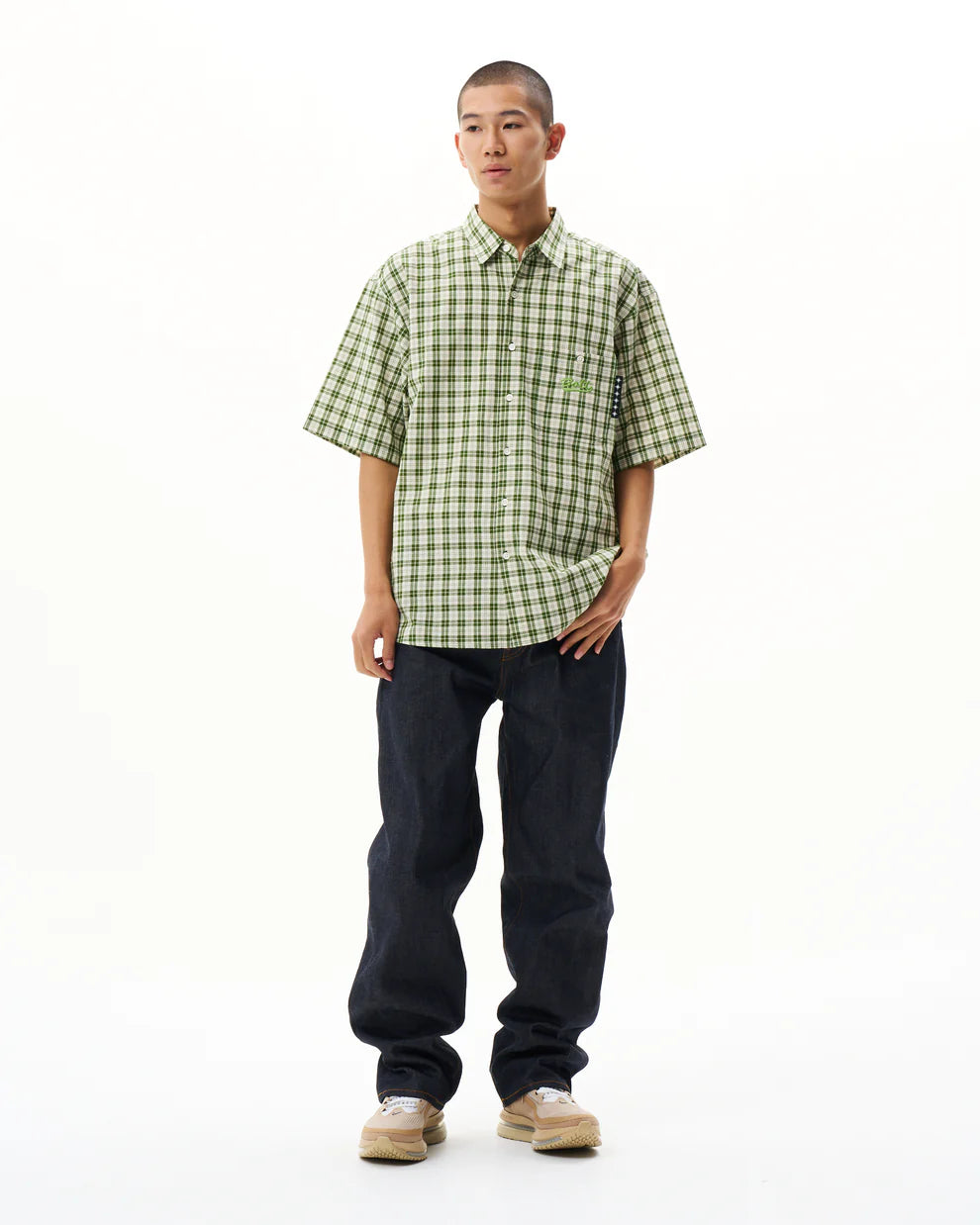 Plaid S/S Shirt Green
