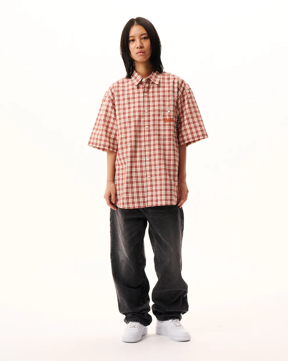 Plaid S/S Shirt Red
