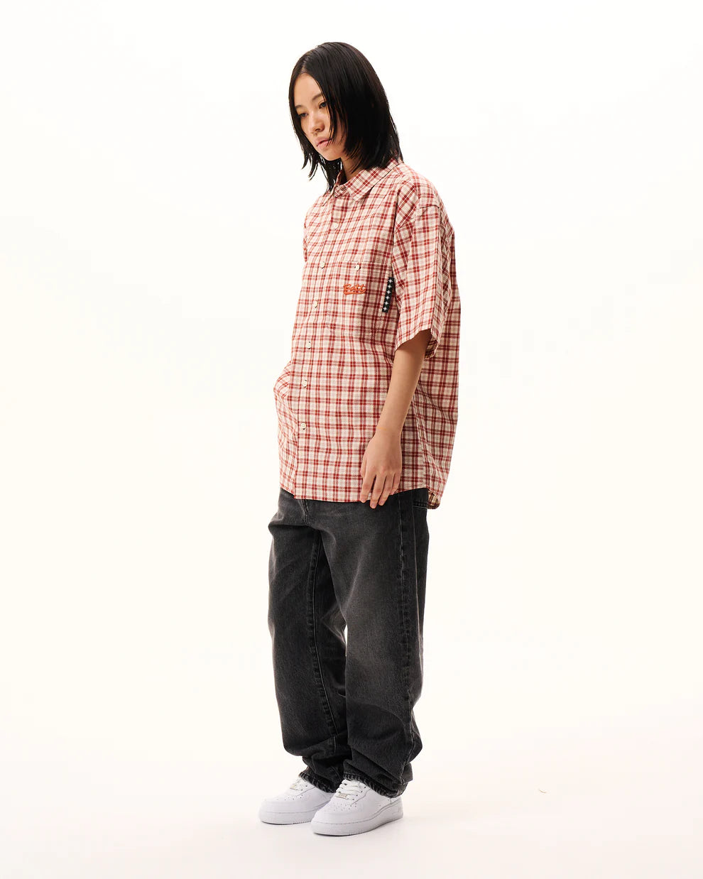 Plaid S/S Shirt Red