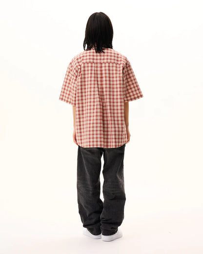 Plaid S/S Shirt Red