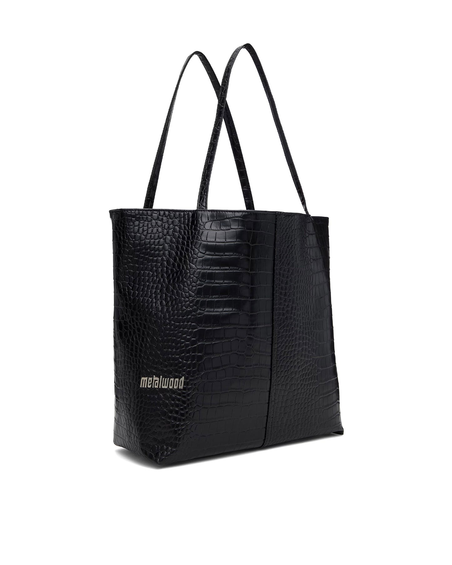 Metal Logo Stud Croc Tote