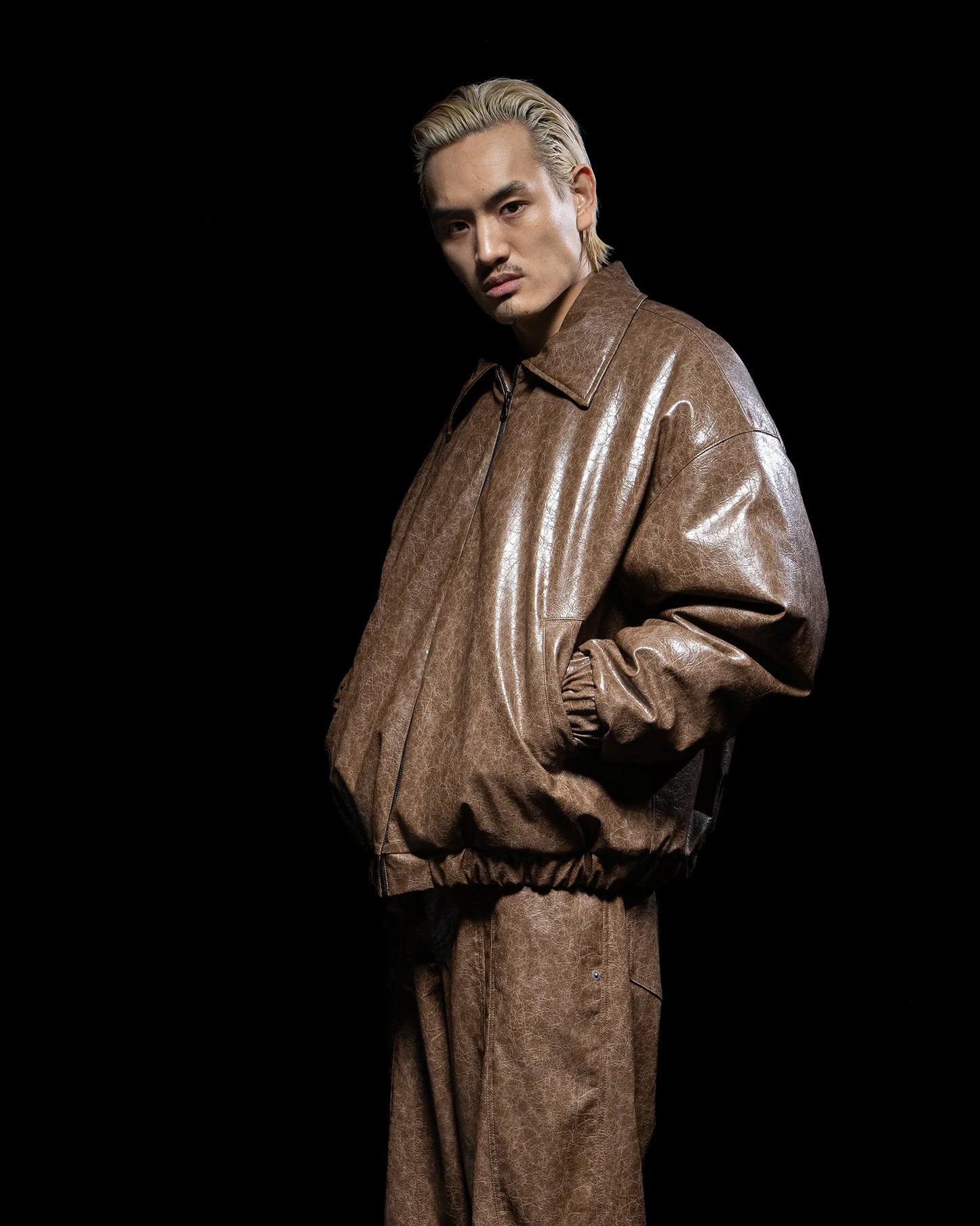 Valpo Faux Leather Jacket