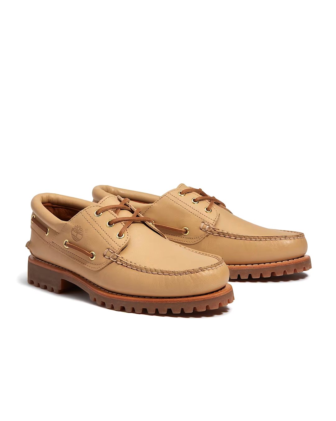 Authentic 3-Eye Boat Shoe Beige