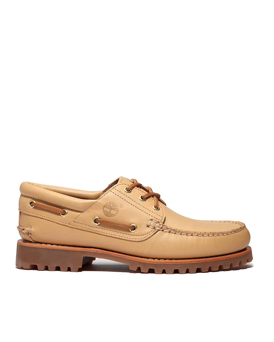 Authentic 3-Eye Boat Shoe Beige