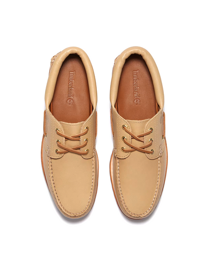 Authentic 3-Eye Boat Shoe Beige